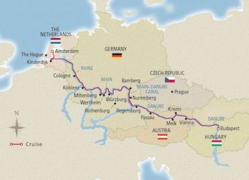 Danube River Cruise Map Danube River Cruises | Viking® River Cruises